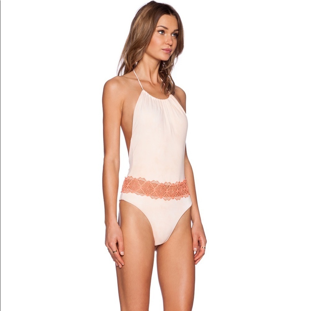 Blue Life Desert Sun One Piece Bathing Suit in Mango